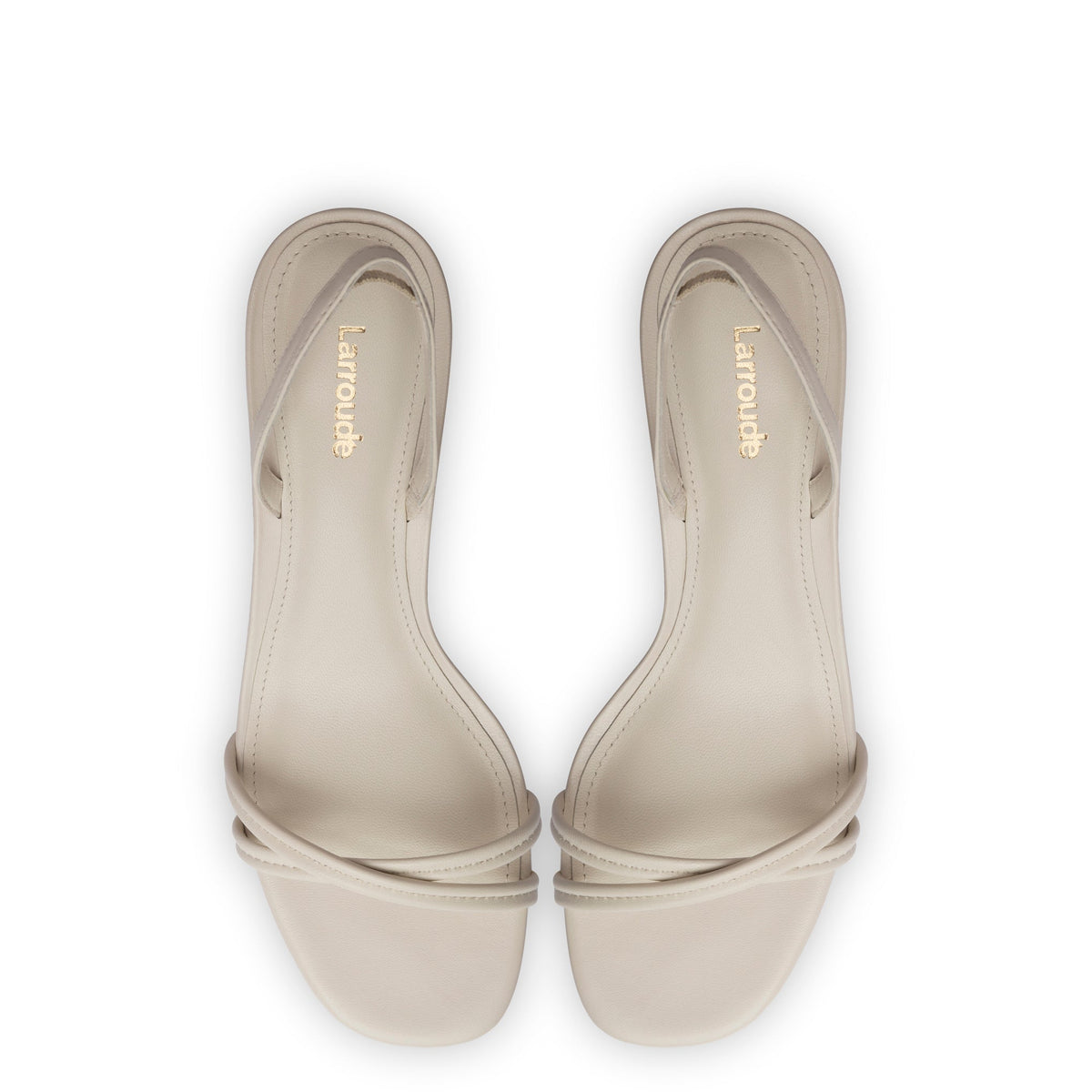 Mini Annie Sandal In Ivory Leather