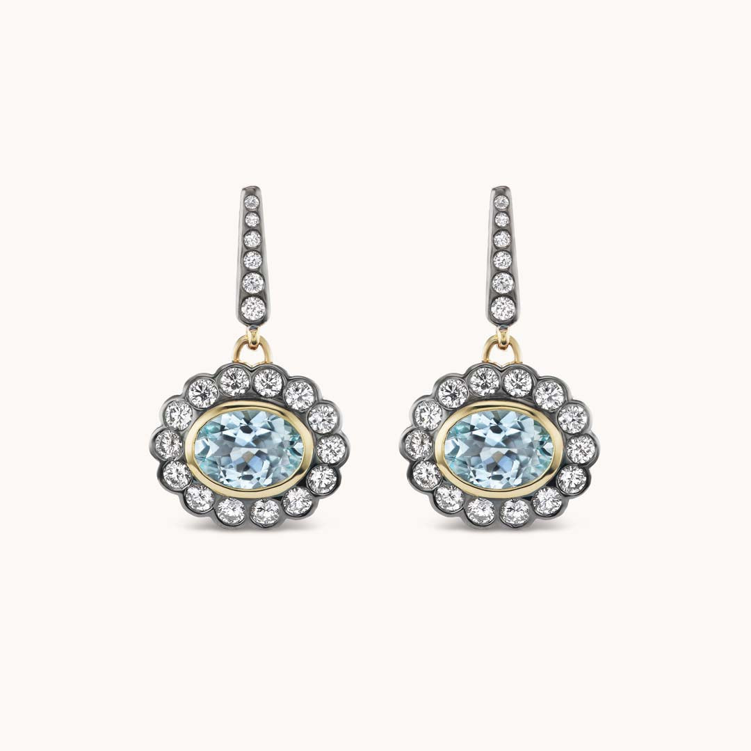 Lexie Earrings in Aquamarine