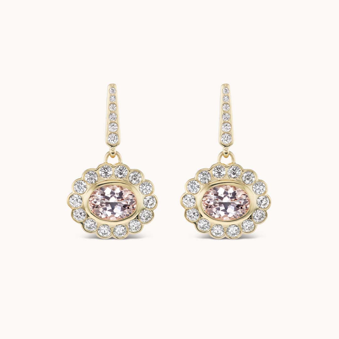 Lexie Earrings in Morganite