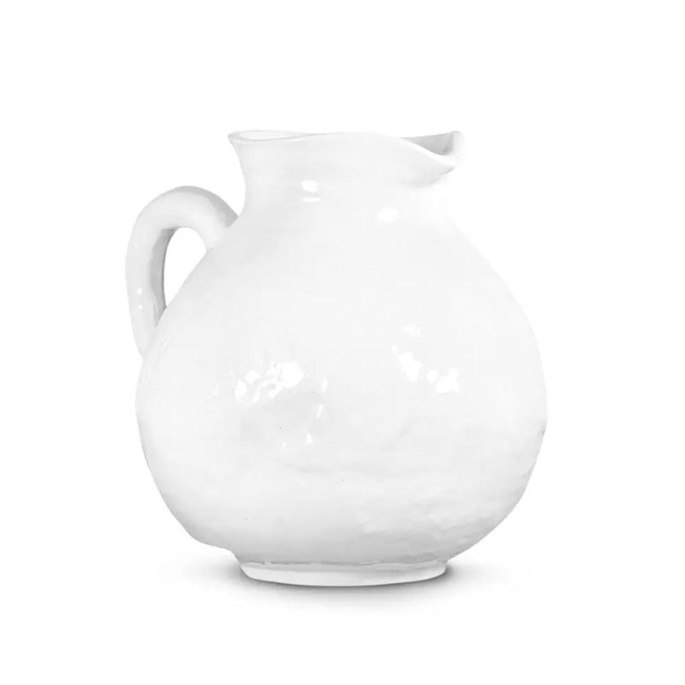 Ceramic Short Pitcher in White