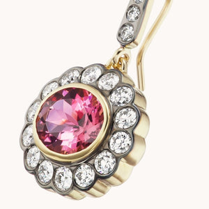 Alexandra Earrings Pink Tourmaline