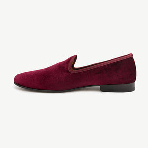 Men's Merlot Velvet Slipper II