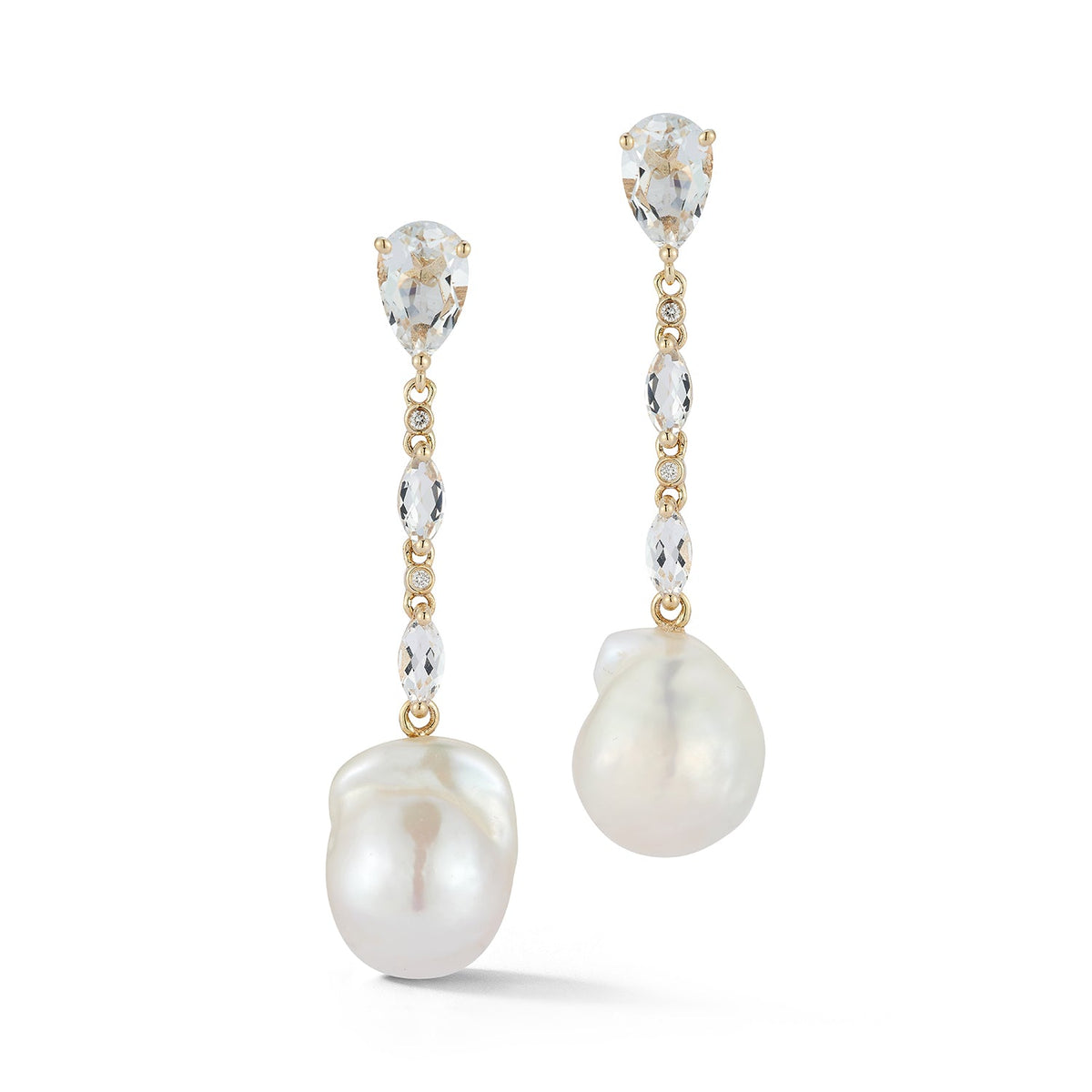 14K Baroque Pearl Dusters