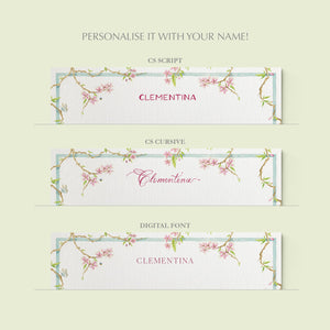 Magnolia Stationery Cards, Personalized Set of 50