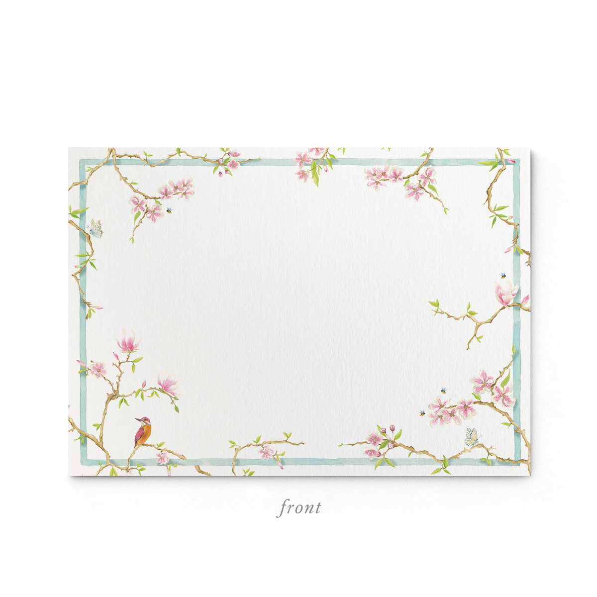 Magnolia Stationery Cards, Personalized Set of 50