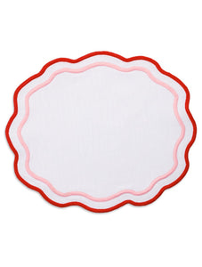 Morgan Placemat and Napkin Set in Pink