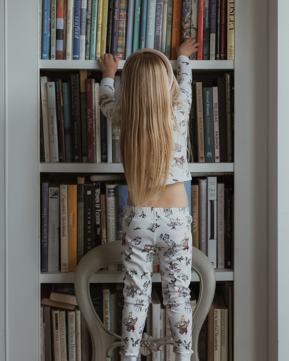 Children's Cowboy Pajamas in Cream