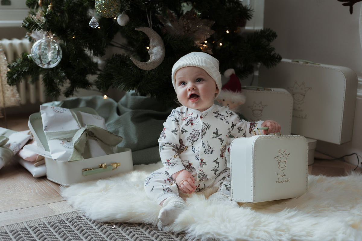 Cowboy Sleepsuit in Cream