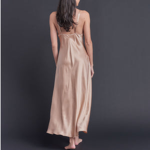 Marlayne Vintage  Blush Silk Slip Dress