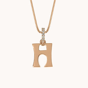 Letter Charm Diamond Necklace, Necklaces - Marlo Laz