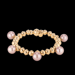 Squash Blossom Bead Bracelet with Pearls