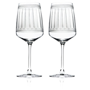 Marrakech Red Wine Glasses Set of 2 - Caskata