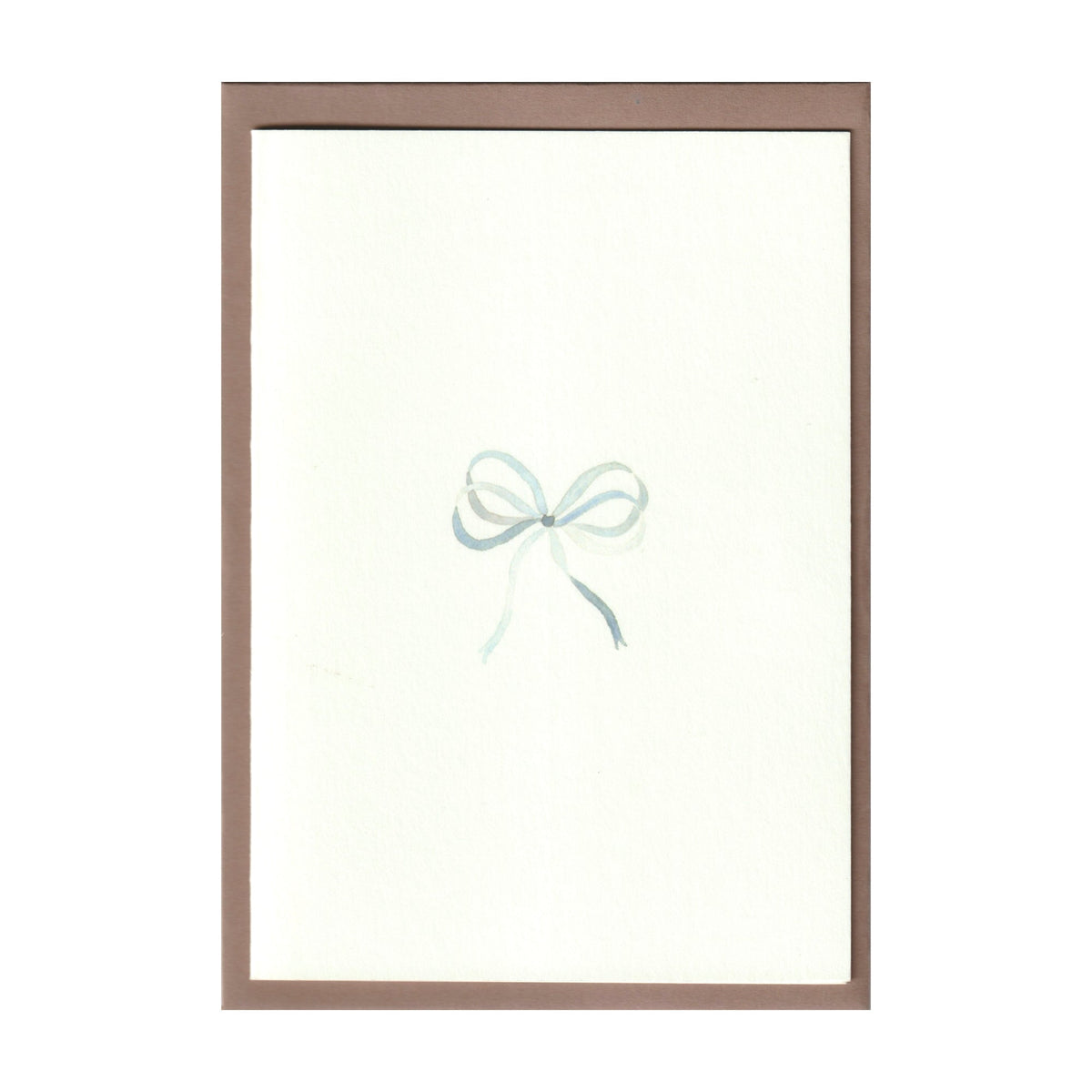 Lake Blue Bow Ribbon Cards, Set of 5