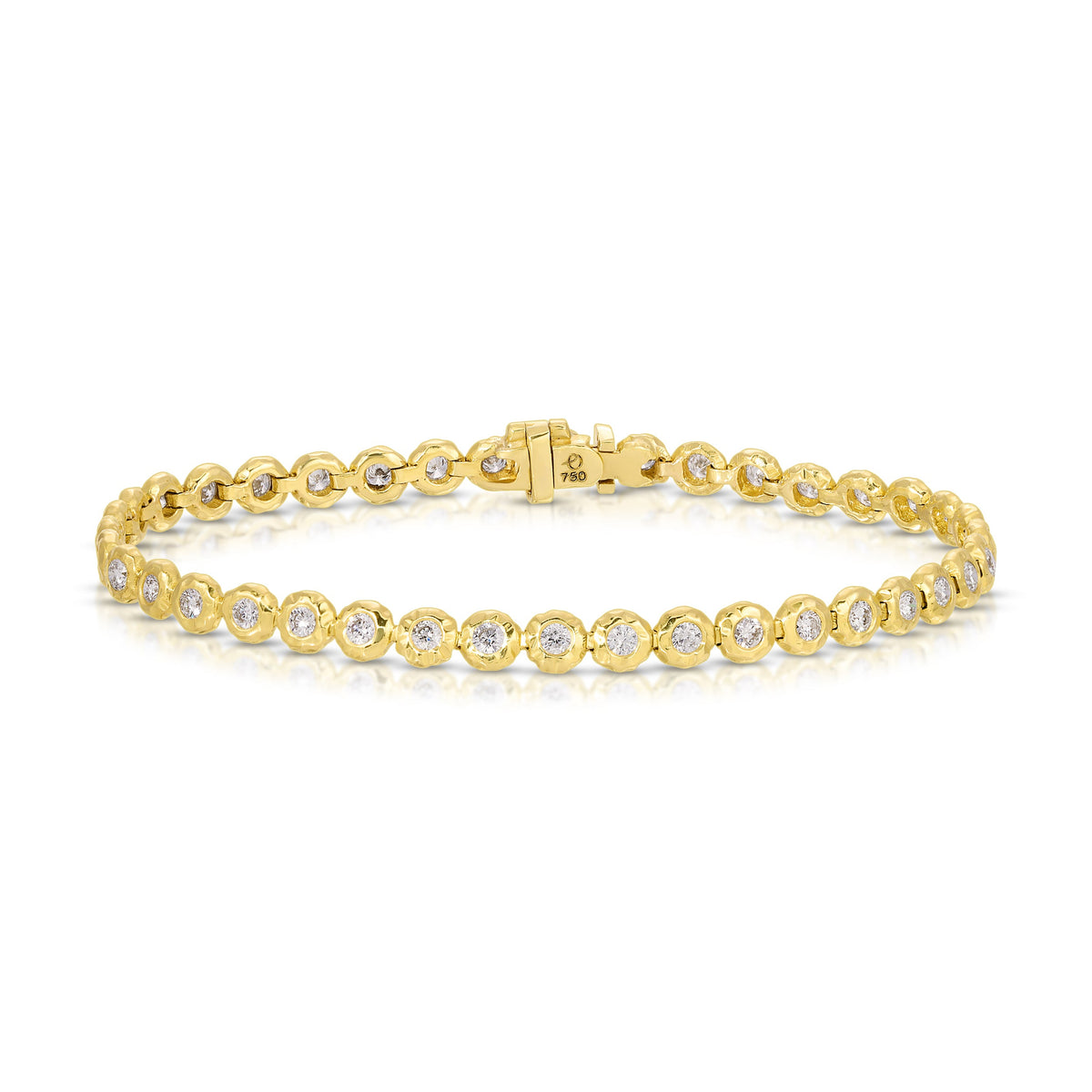 Micro Nesting Gem Tennis Bracelet in Diamond