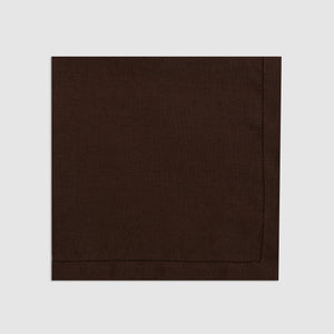 Pulled Thread Dinner Napkin in Chocolate