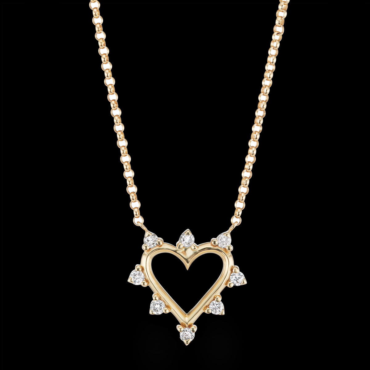 Mini Open Heart Necklace