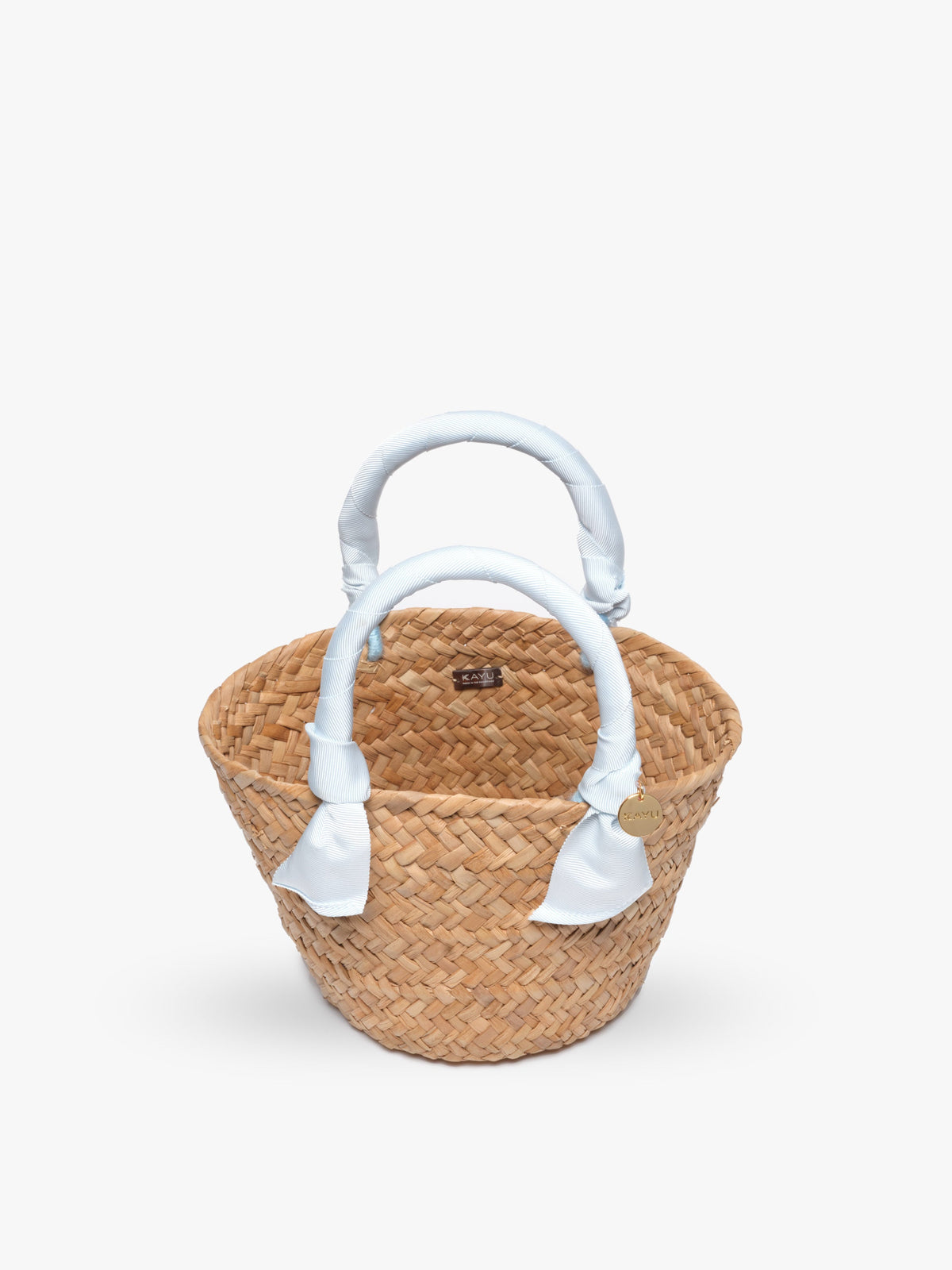 Mini Rosie Ribbon Straw Tote