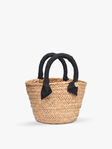 Mini Rosie Ribbon Straw Tote