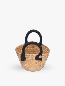 Mini Rosie Ribbon Straw Tote