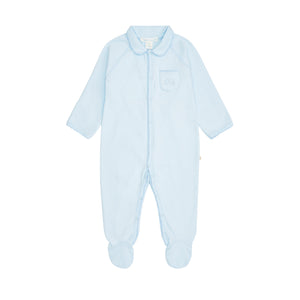 Angel Wing Sleepsuit With Mittens in Blue