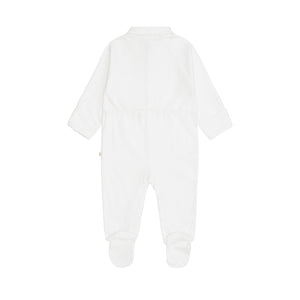 Angel Wing Sleepsuit With Mittens in White