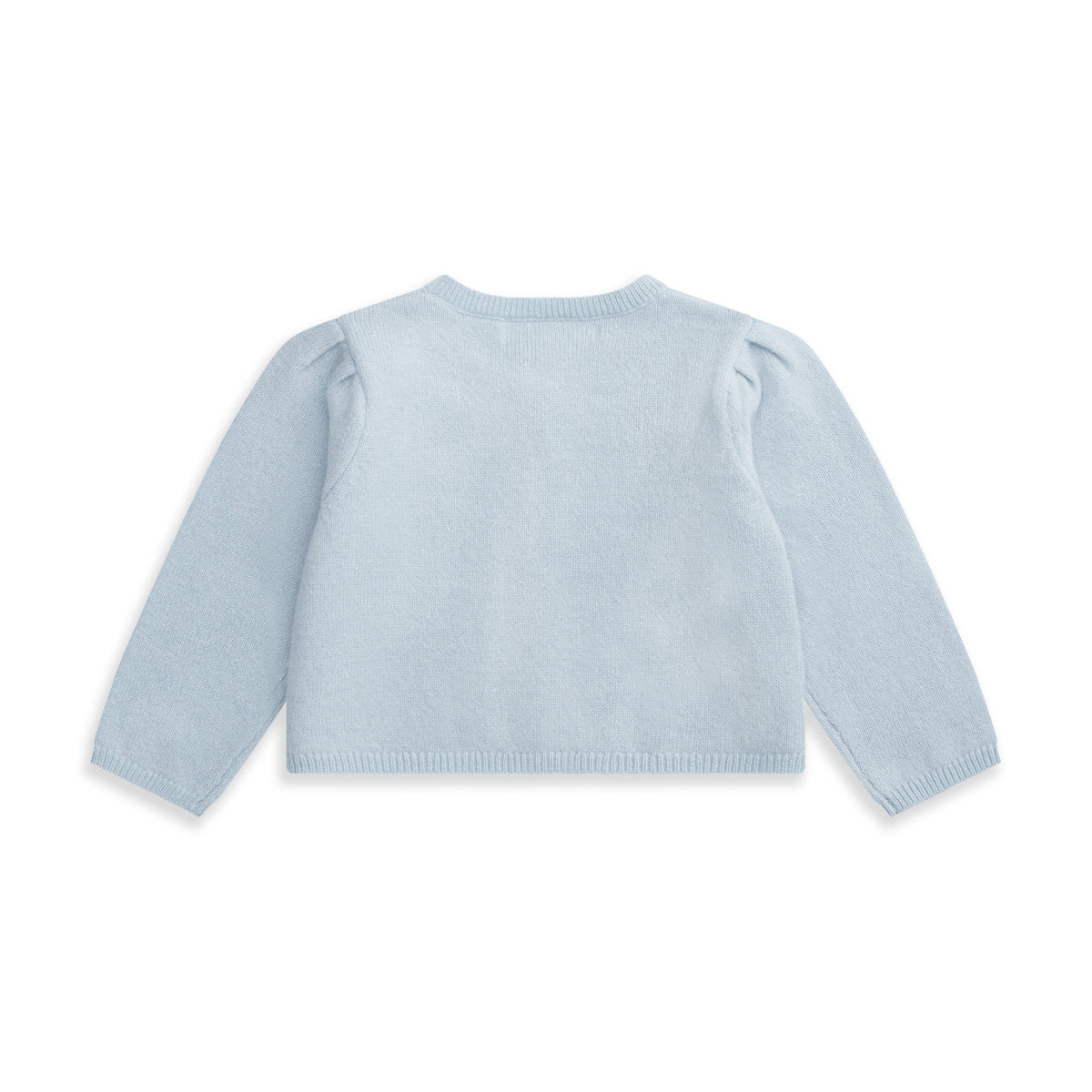 Cashmere Lurex Cardigan In Pale Blue