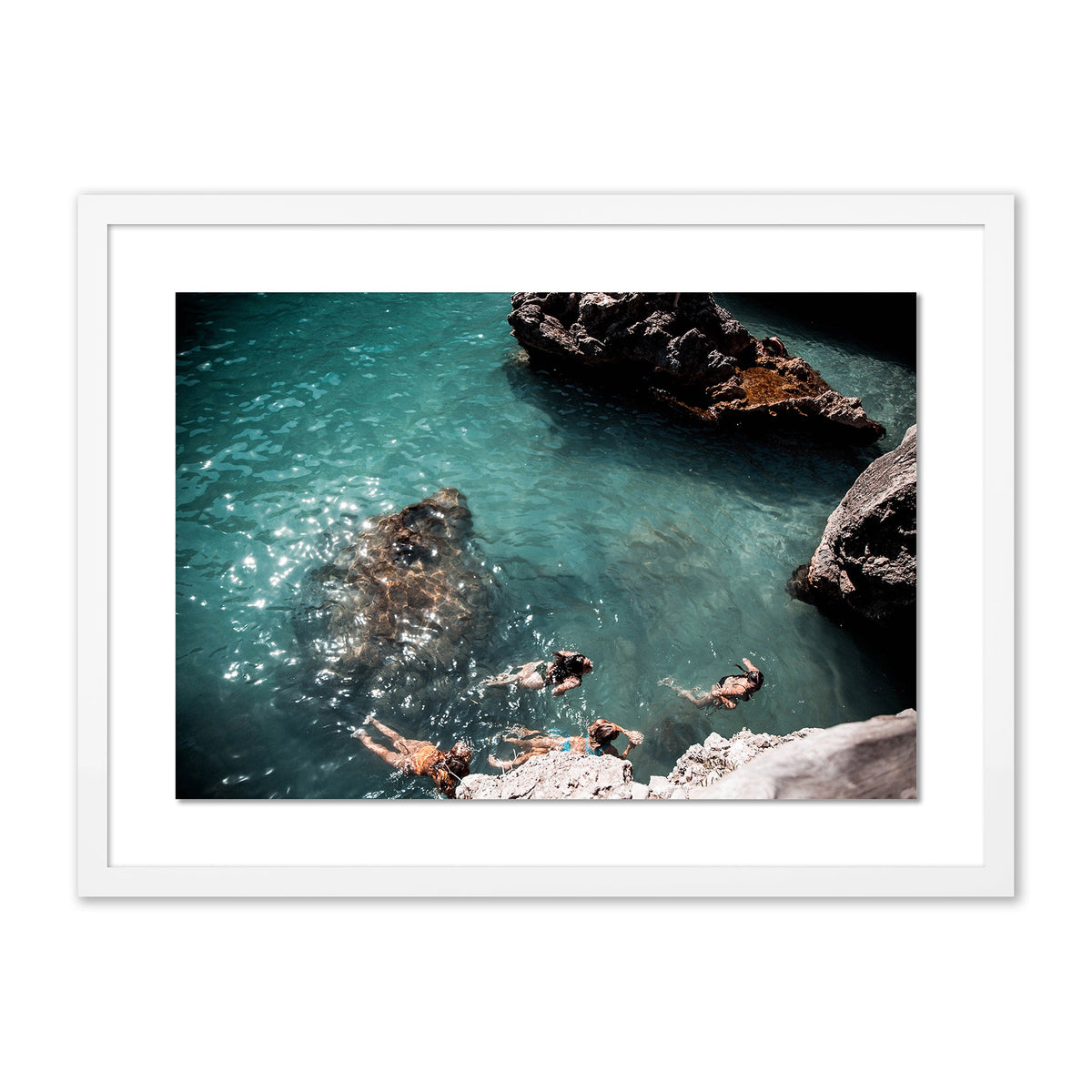 Swimming With Friends Print