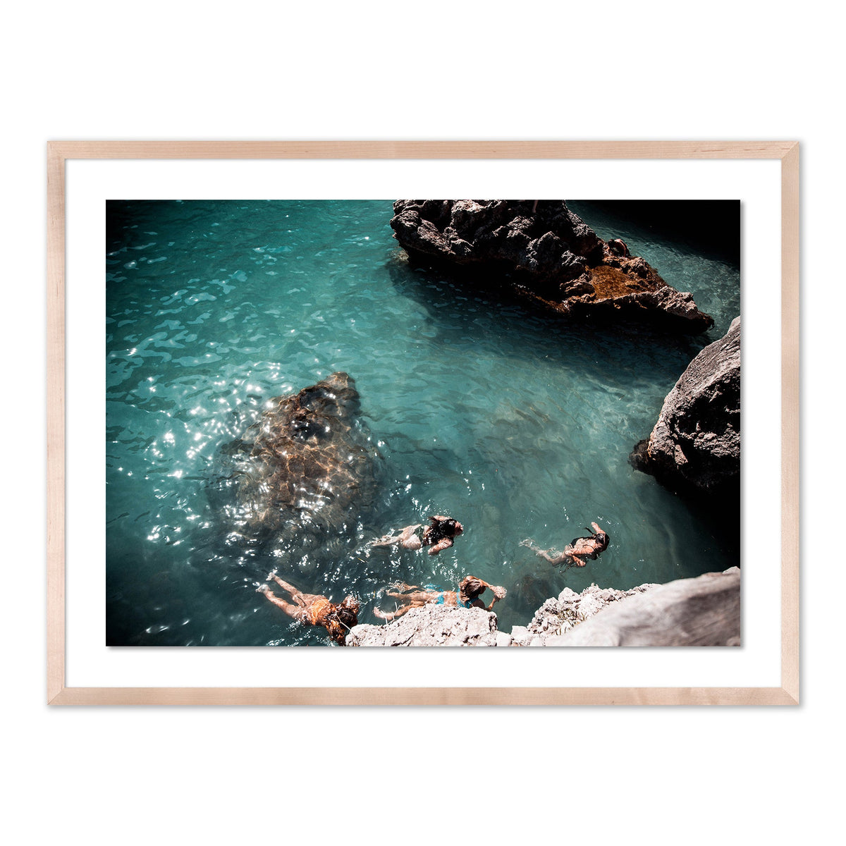 Swimming With Friends Print