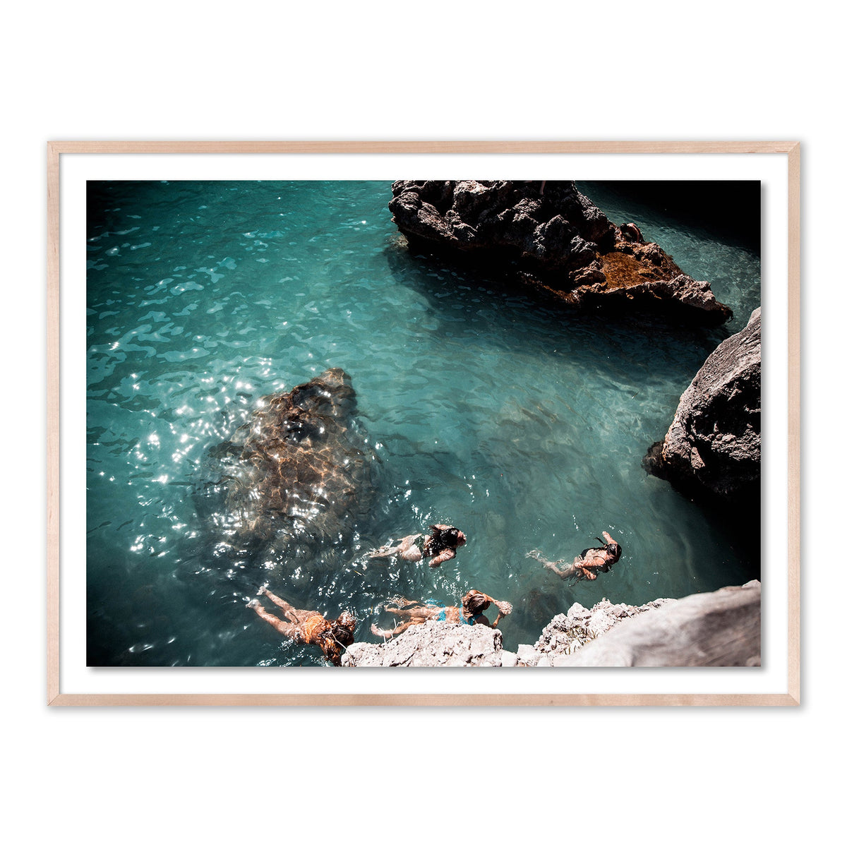 Swimming With Friends Print