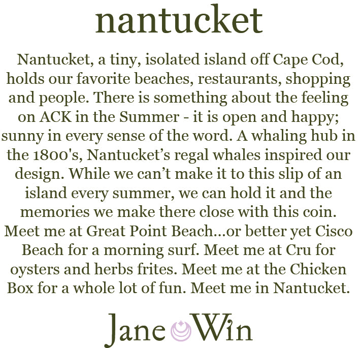 Nantucket JW Original Pendant Coin Necklace