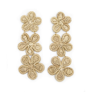 Rattan Flower Earring