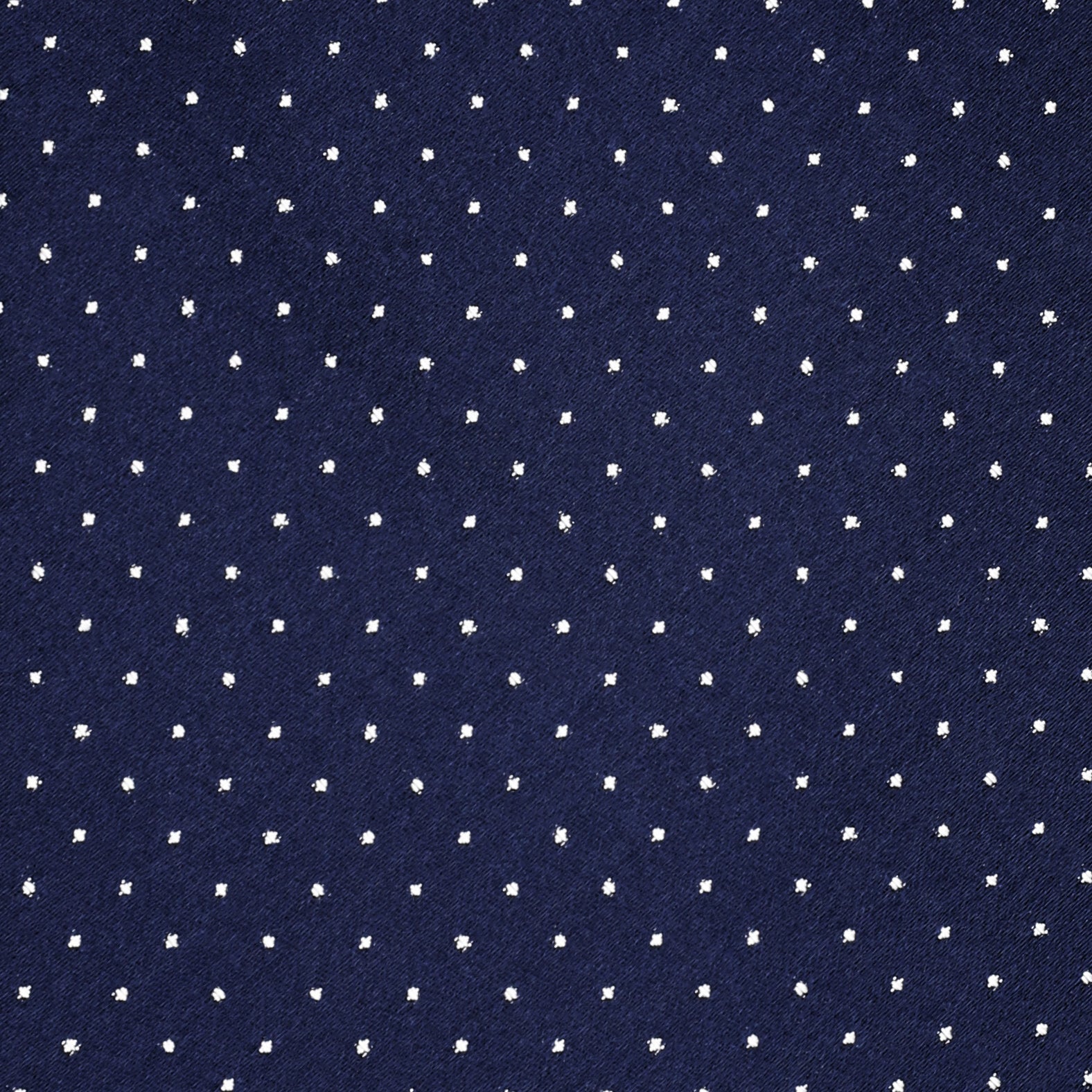 Navy Silk Polka Dot Tie