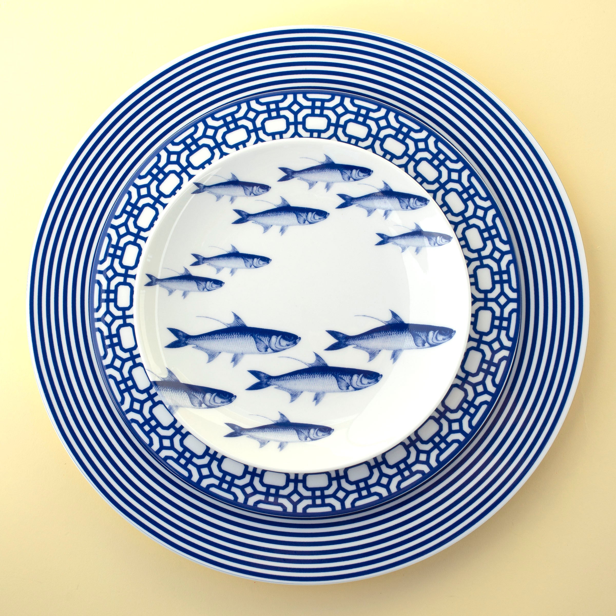 School of Fish Canapé Plates Boxed Set/4 - Caskata