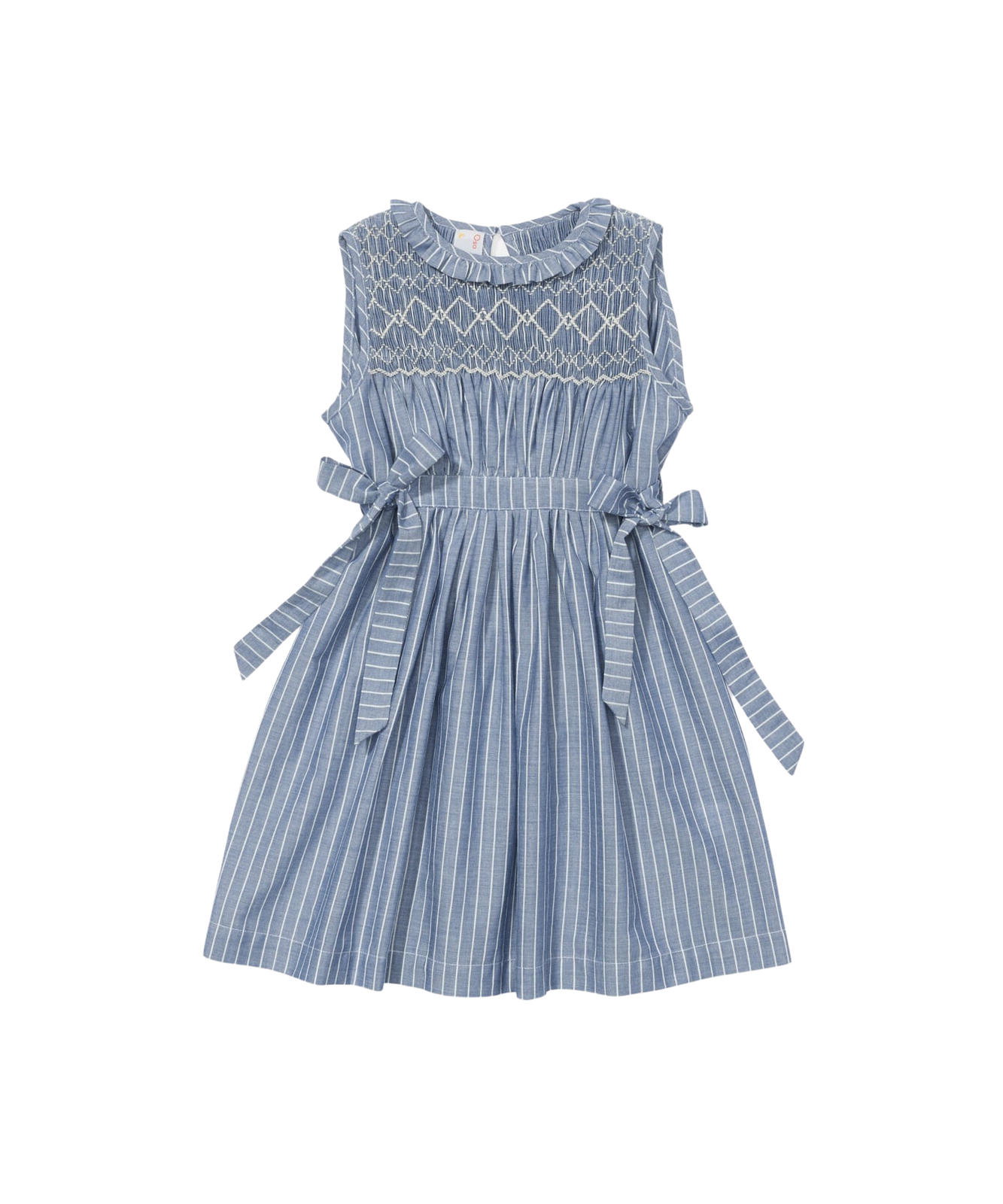 Nora Dress in Chambray Stripe