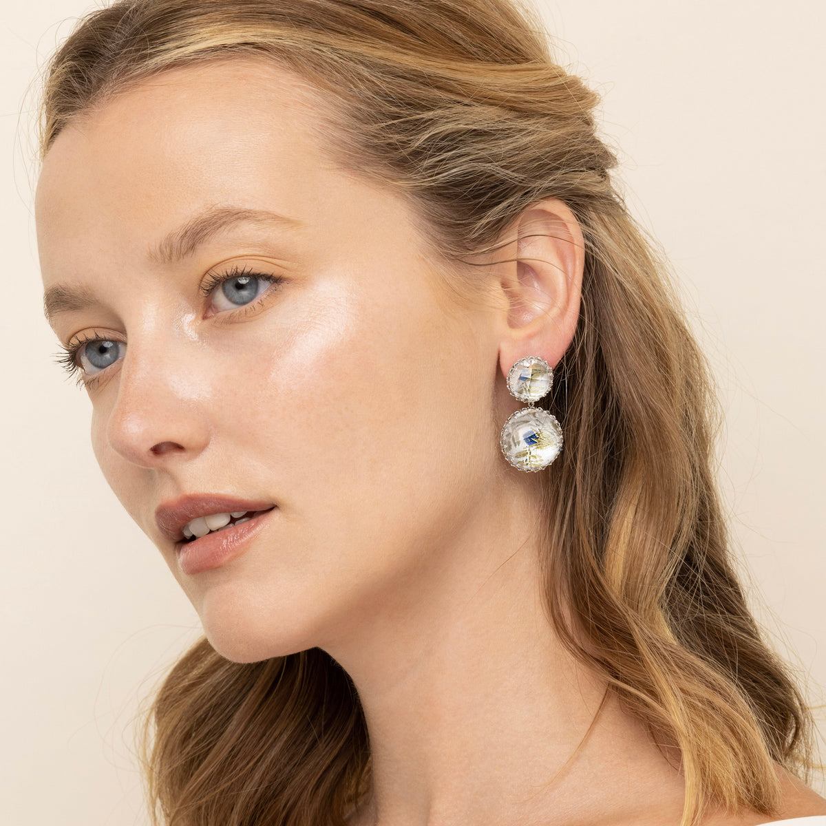 L&H Bride Olivia Large Day/Night Earrings