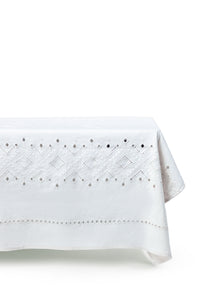 Ojete White Rectangular Tablecloth