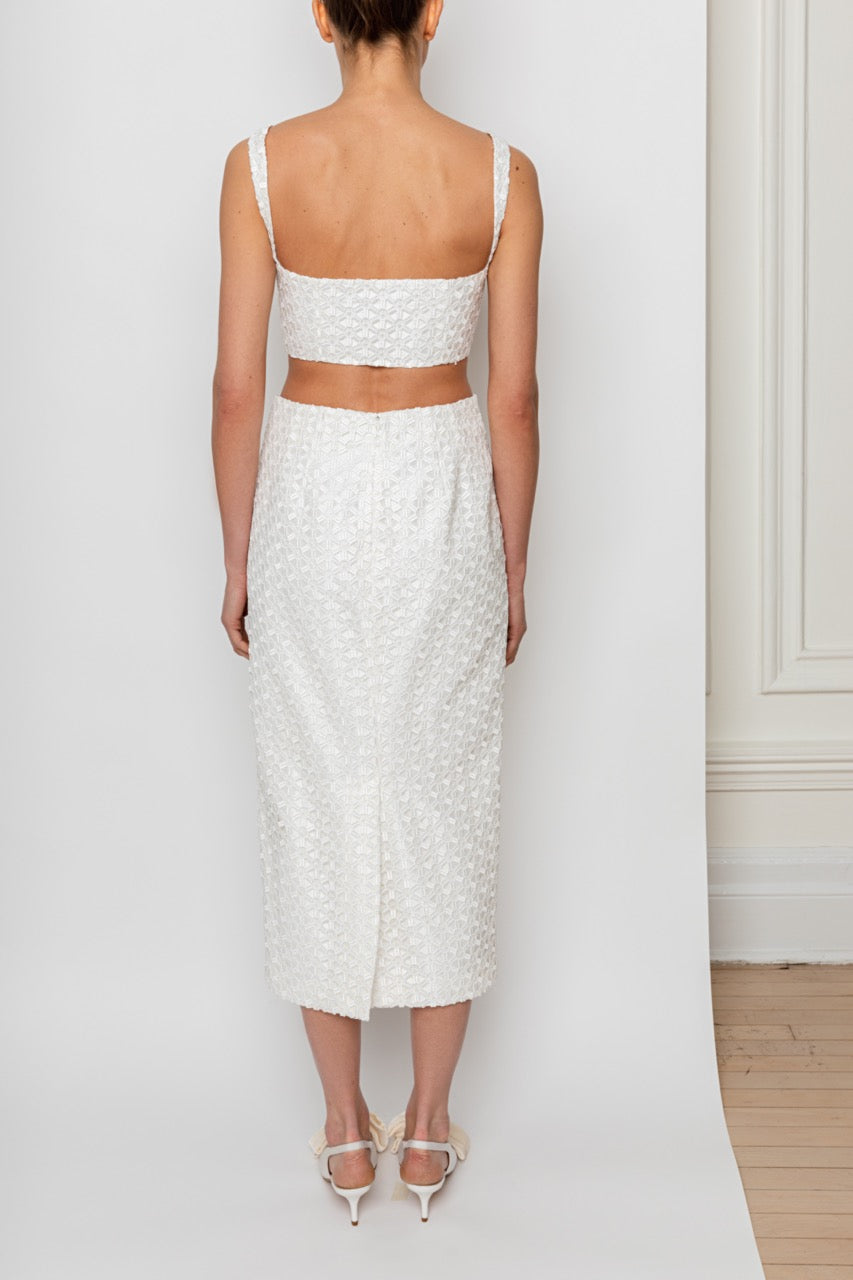 Beata Skirt in Glazed Ivory