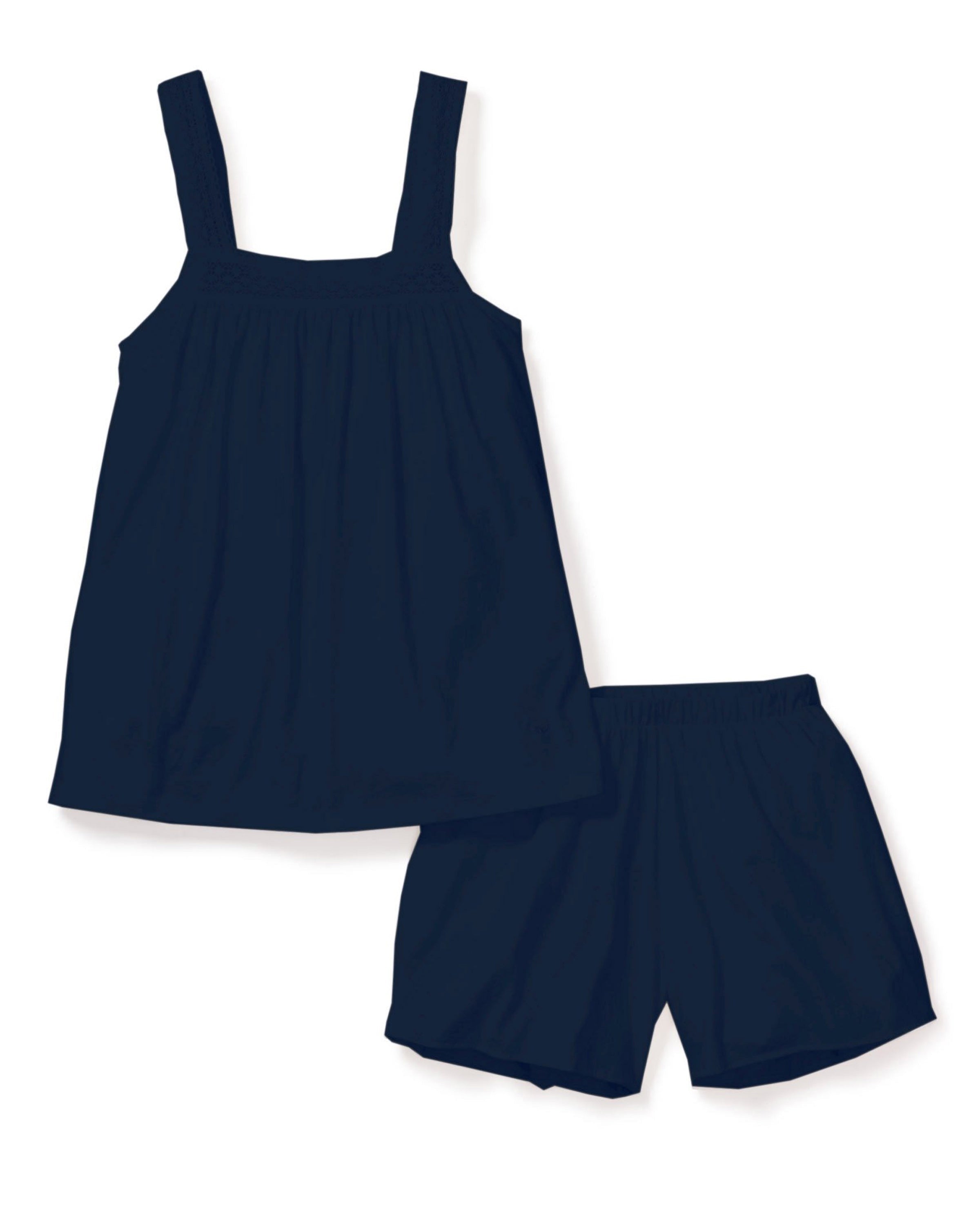 Women’s Luxe Pima Cotton Navy Camille Short Set