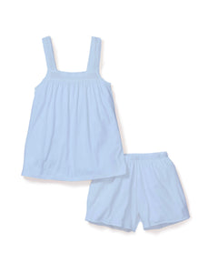 Women's Luxe Pima Cotton Periwinkle Camille Short Set