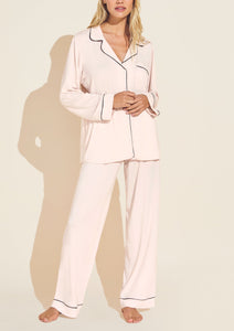 Gisele Long PJ Set in Sorbet/Black