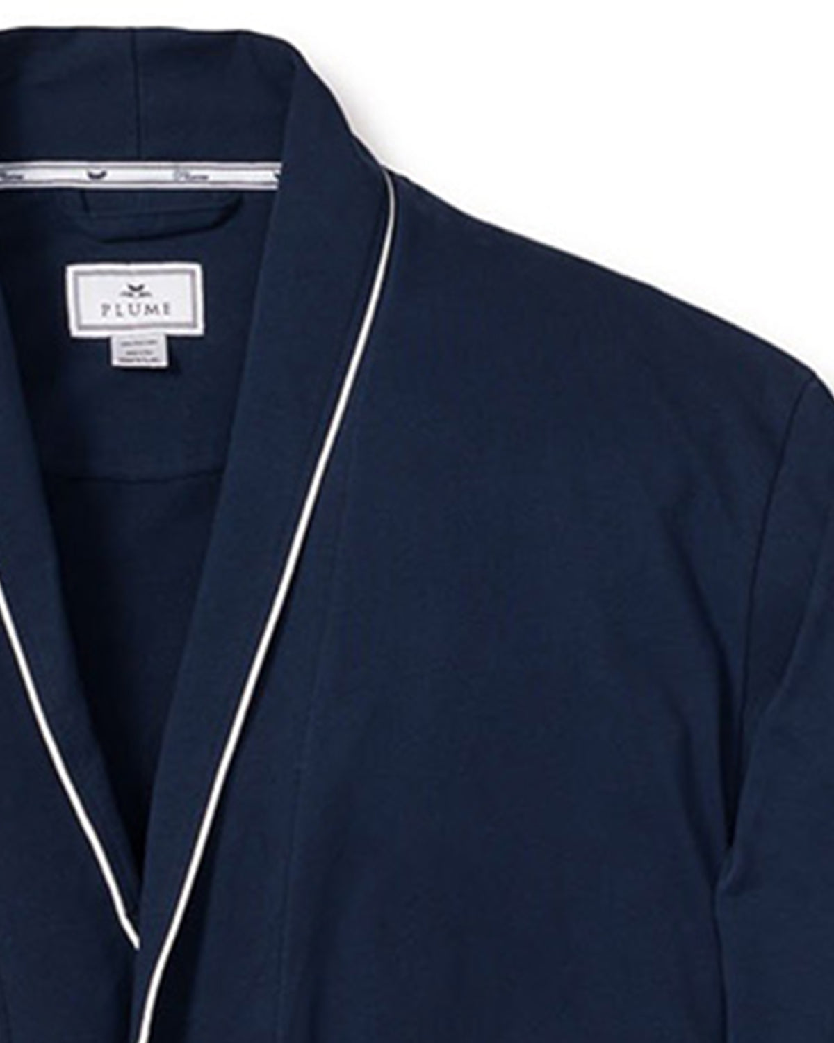 Men’s Navy Pima Cotton Robe