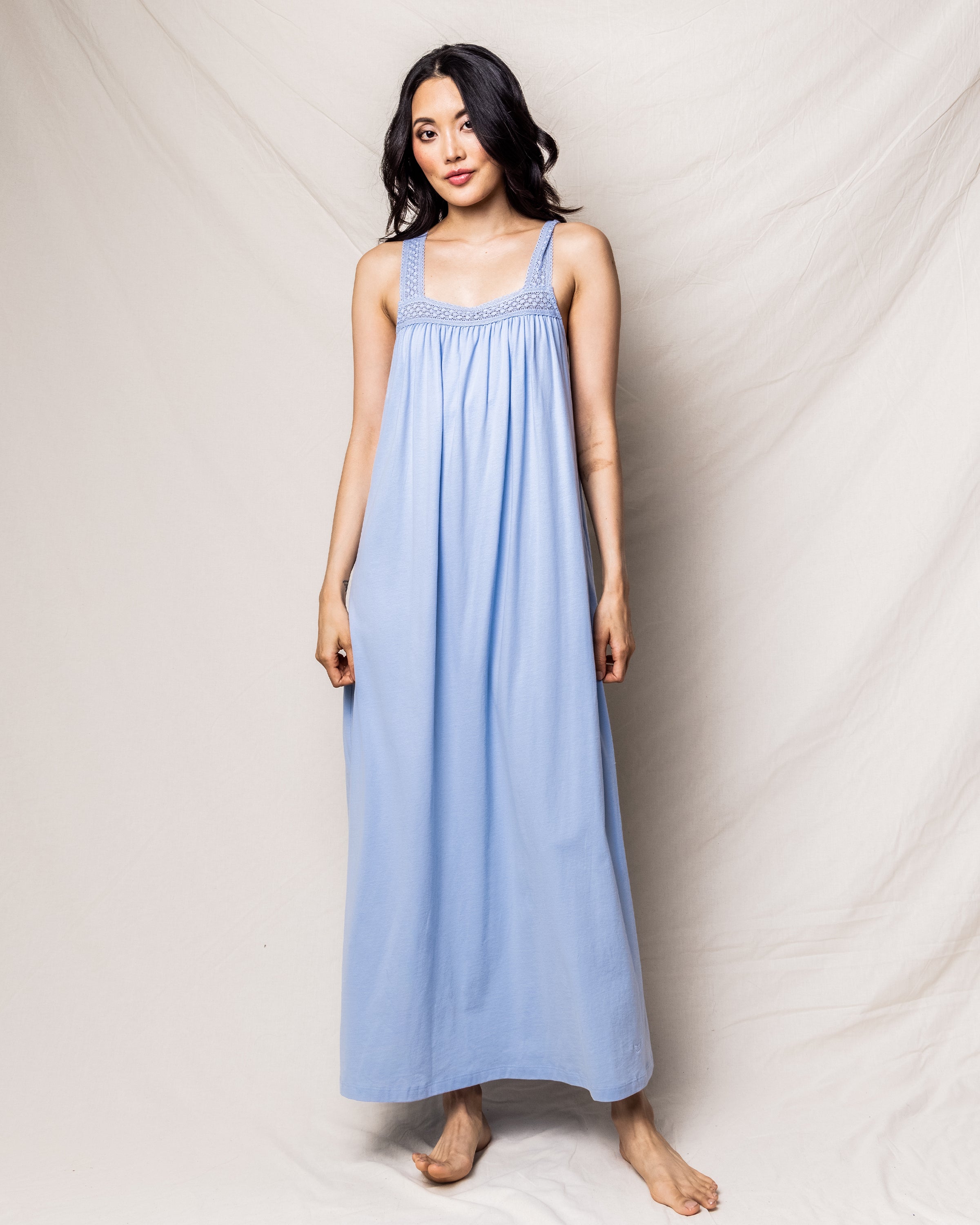 Women’s Pima Cotton Periwinkle Camille Nightgown