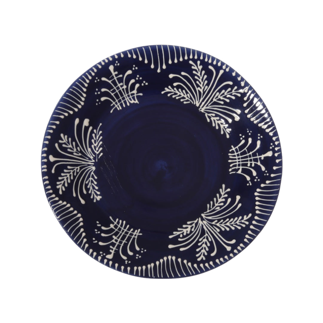 Cobalt Lace Dessert Plate