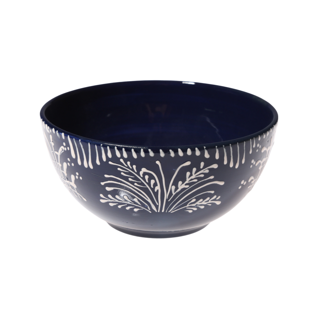 Cobalt Lace Cereal Bowl