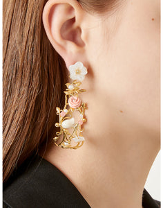 Flower Whirl Earrings