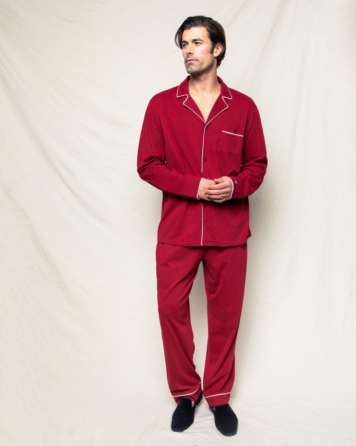 Luxe Pima Men’s Bordeaux Pajama Set