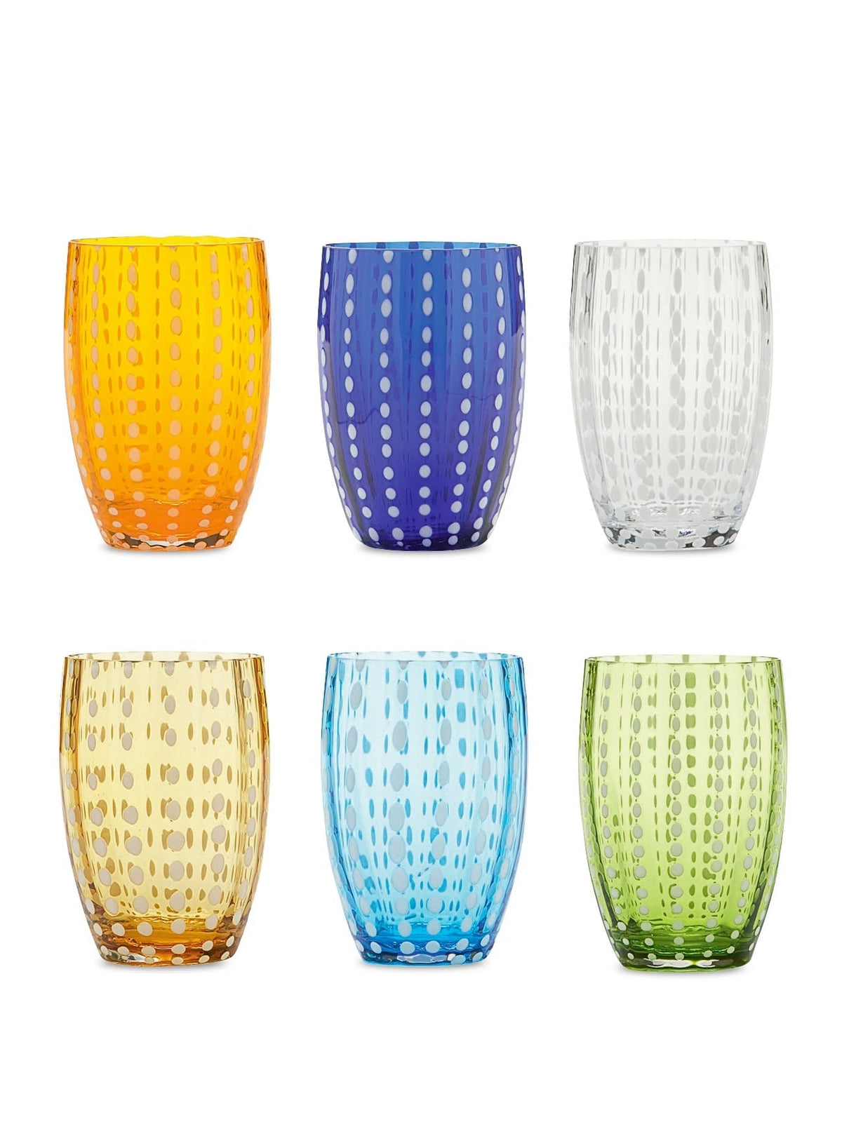 Perle Tumbler Assorted, Set of 6