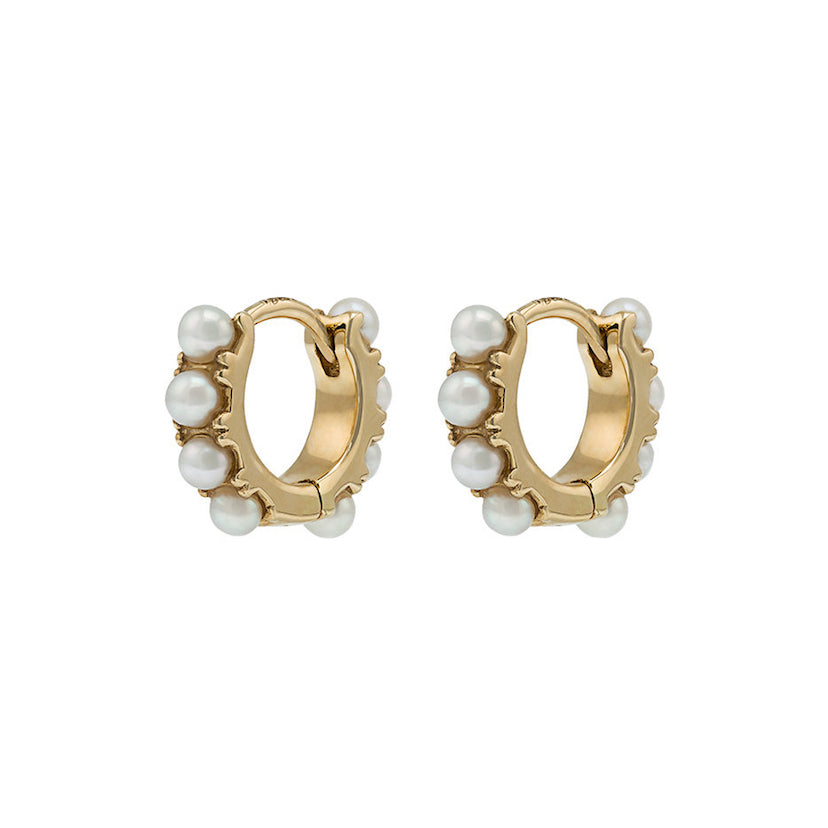 Pearl Mini Hoops, Pair