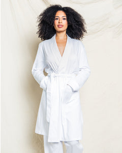 Women’s White Pima Cotton Robe