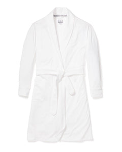 Women’s White Pima Cotton Robe